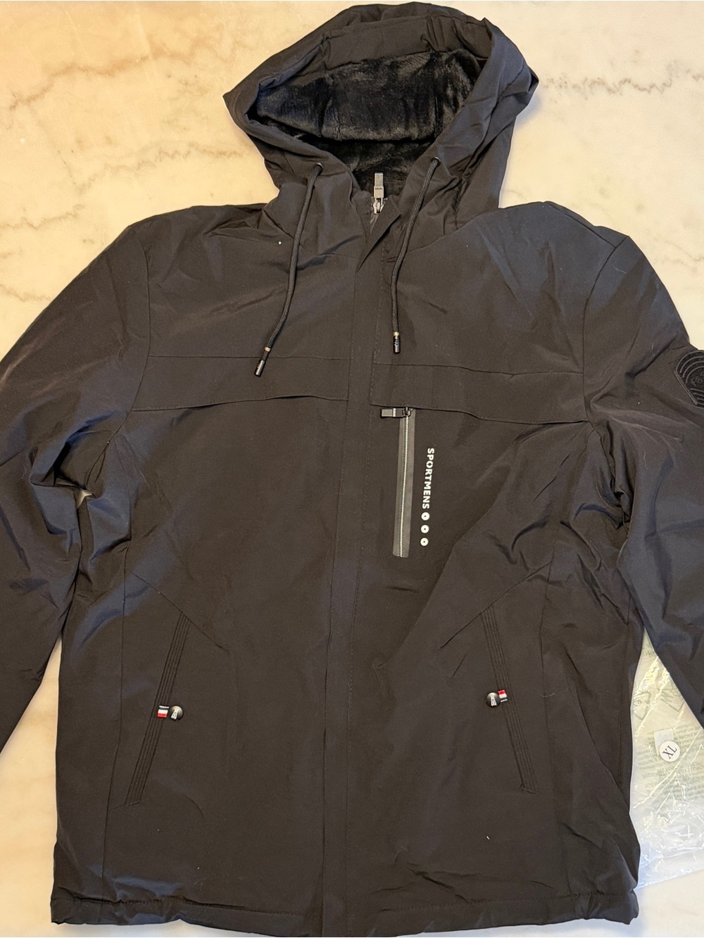 Women's Black Ski Jacket with Hood -